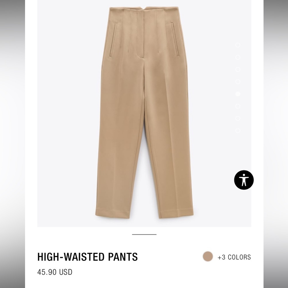Large Zara high-wasted pants